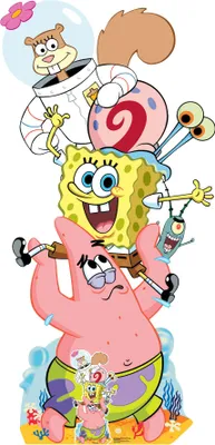 Obrázek produktu pro Spongebob a přátelé - kartonový stojan - 89x185 cm