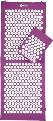 Produktbild von Famanu Akupressurmatte & Akupressurkissen - Aubergine, 127 x 48 cm