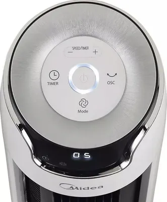 Produktbild von Midea FZ10-16AR, Haushaltsturmventilator, Weiß, Schwarz, Flur, 58 dB, 1350 RPM, 12 h