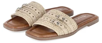 Produktbild von Tamaris Damen Pantoletten Beige Textil & Synthetik Größe: 39