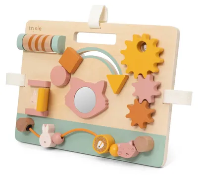 Immagine prodotto di Trixie Tavola di attività in legno Mrs. Cat - Giocattolo educativo per neonati in legno