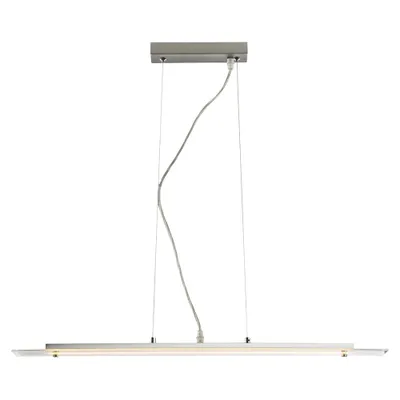 Produktbild von LED Pendelleuchte, silber, Glas satiniert, warmweiß, H 120cm