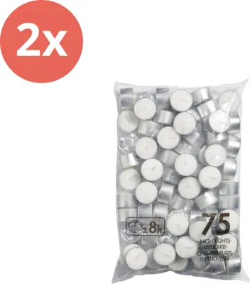 Zdjęcie produktu dla Bolsius - Tealight - 75 sztuk w opakowaniu - Torebka - Value pack - 150 sztuk - 2 opakowania