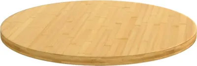 Produktbild von vidaXL Tischplatte Ø90x2,5 cm Bambus