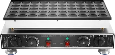 Produktbild von Muffin-Maschine - Tischgerät 50-Loch - 1800 W - 220 V - Verstellbar - Antihaft-Beschichtung - Silber
