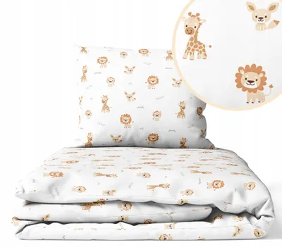 Immagine prodotto di Set Biancheria da Letto per Lettino 90 × 120 cm + Federa 40 × 60 cm – 100% Cotone per Neonato e Bambino