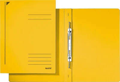 Produktbild von Spiralhefter A4 Karton kaufm. Heftung gelb Packung mit 25 Stück