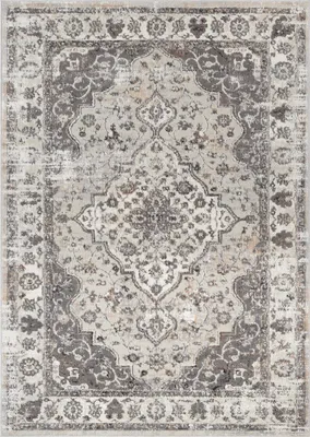 Produktbild von Tapiso Teppich VALLEY Modern Kurzflor Hellgrau Wohnzimmer 200 x 300 cm