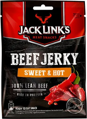 Obrázok produktu pre Jack Links Beef Jerky Sušené hovädzie mäso s príchuťou Sweet Hot 25g