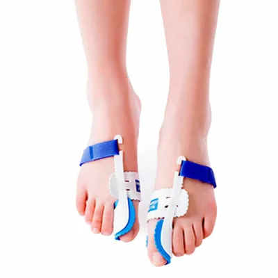 Produktbild von 2x Zehenspreizer Zehenkorrektur Ballenschutz Schiene  Fuß Bandage