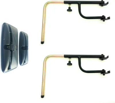 Produktbild von 2x Seitenspiegel Beheizt 410x205 mm ř15-30 Traktor Spiegelhalter Spiegelarm SET