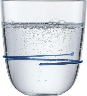 Image de Zwiesel, lot de 4 (2 pièces) : Tasses AURA 42 BLEU 121689 + cadeau fait main