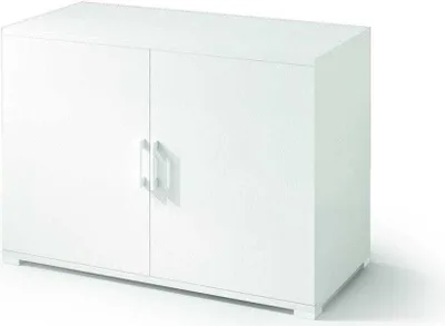Immagine prodotto di Mobiletto contenitore bagno a doppia anta bianco h66cm