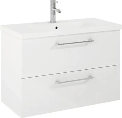 Image de Meuble lavabo Jika PONTA blanc 800 x 530 x 386 mm H40J5244025001