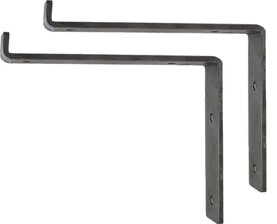 Produktbild von Natural Goods Berlin Regalhalter NEUKÖLLN, Regalhalterung, Regalträger, Wandregal, Wandkonsole, Industrial, 200 mm, 2 Stück