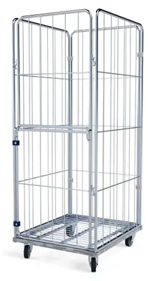 Produktbild von Wäschewagen 720x810x1700 mm, 4-seitig, mit Stahlboden
