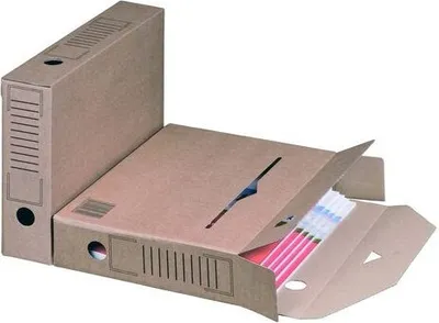 Produktbild von 25x Archiv-Ablagebox 315x65x233mm wiederverschließbar braun