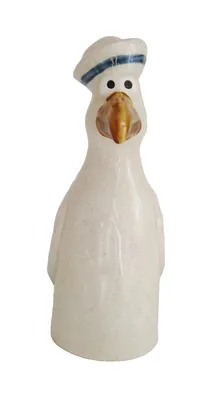 Produktbild von Gartenstecker Zaunhocker Möwe Vogel Keramik Garten Deko Skulptur Figur Objekt