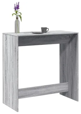 Image de Table de cuisine moderne en bois, de couleur grise