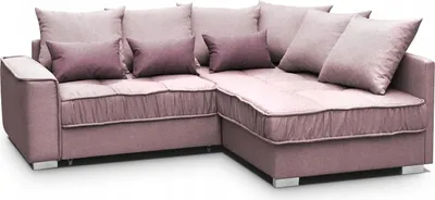 Produktbild von Ecksofa RALF – Wohnlandschaft Polstersofa Polsterecke Schlaffunktion ( Pink – Rino 61 + 63, rechtes)