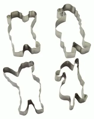 Produktbild von 4-teiliges Ausstecher-Set Weihnachtsmann 52501