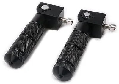 Image de Support de vélo en aluminium - Lot de 2 - Rabattable à 90 degrés - Universel - 8 mm - Accessoire de vélo - Noir