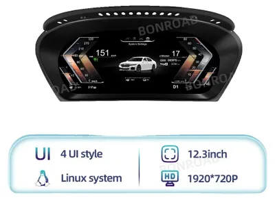 Obrázek produktu pro Digitální přístrojová deska, kompatibilní s BMW X5 E70, 12,3palcový displej, moderní upgrade palubní desky s přehlednými jízdními informacemi, palubní deska X5-E70
