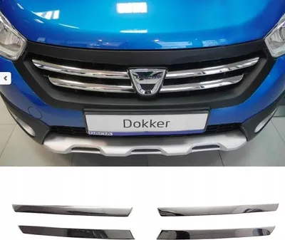 Image de Dacia DOKKER - calandre tuning avec enjoliveur CHROMGRILL