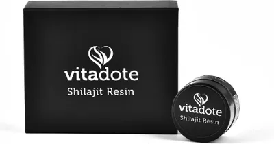 Vitadote Shilajit Resin – Schwarze Premium Verpackung