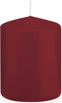 Produktbild von Stumpenkerzen mit ASF Abbrandschutz Bordeaux 80 x Ø 58 mm, 16 Stück