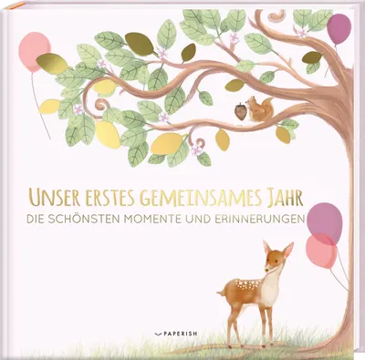 Produktbild von Babyalbum - UNSER ERSTES GEMEINSAMES JAHR (rosé)