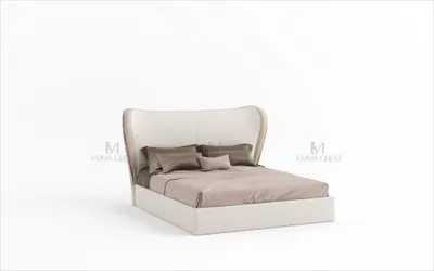 Produktbild von Luxus Design Bett Doppel Betten Schlazimmer Möbel Lederbett hotel Einrichtung