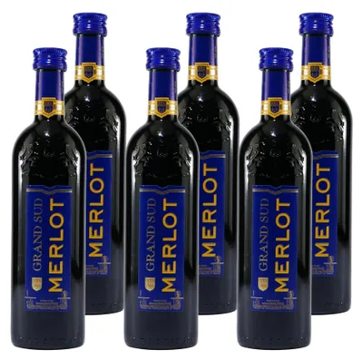 Produktbild von Grand Sud Merlot -trocken- (6 x 0,25L)