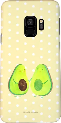 Produktbild von Mr. & Mrs. Panda Samsung Galaxy S9 Handyhülle Avocado Pärchen - Gelb Pastell - Geschenk, Liebe, Cover, Avocados, Handy Schutzhülle, Familie, Hülle, Smartphone