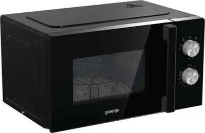 Produktbild von Gorenje MO20E2BH Mikrowelle, 20 Liter, 800 W, Grillfunktion, 5 Stufen, Schwarz