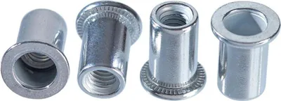 Productafbeelding van 20 stuks aluminium moeren met schroefdraad, in verschillende maten M4