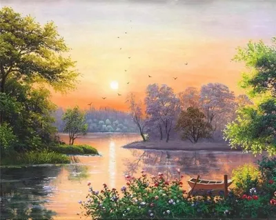 Obrázek produktu pro Malování podle čísel – 40 x 50 cm Krajina – Titanum