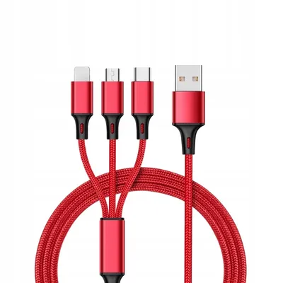 Obrázek produktu pro nabíjecí kabel 3 v 1 MICRO TYPE-C na IPHONE USB-C 5A