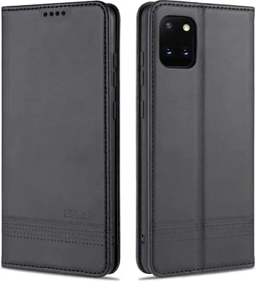 Obrázek produktu pro Samsung Note 10 Lite Pouzdro, Peněženka s Magnetickým Uzávěrem a Stojánkem, Kožené Flip Pouzdro pro Samsung Galaxy Note 10 Lite černé