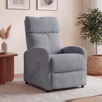 Produktbild von OYAJIA Relaxsessel Ergonomischer Liegesessel mit Relaxfunktion verstellbare Rückenlehne & Seitentasche , Fernsehsessel, bis 150kg belastbar, 95°-145°