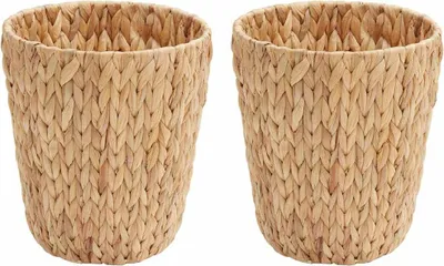 Obrázek produktu pro vidaXL Kontejner na papírový odpad, 2 kusy, design vodní hyacint, rozměry 26 x 26 x 29 cm