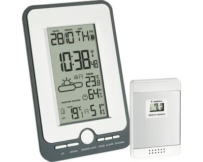 Produktbild von TFA-Dostmann Multy, Schwarz, Silber, Innen-Hygrometer, Innen-Thermometer, Außen-Hygrometer, Außen-Thermometer, Hygrometer, Thermometer, Hygrometer, Thermometer, Kunststoff, 20 - 95%