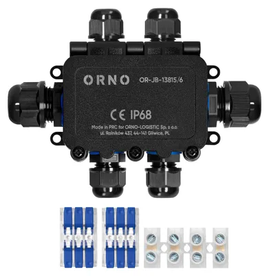 Produktbild von Kabelverschraubung N/T IP68, 0,5–6,0 mm², 2 M20-Anschlüsse, 4 M16-Anschlüsse – ON-13815/6