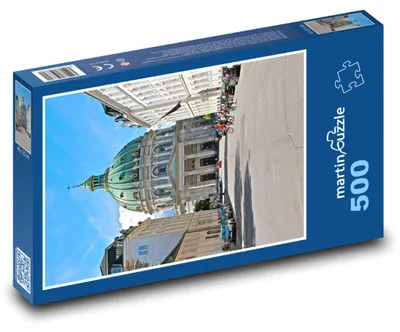 Produktbild von Puzzle 500 Kopenhagen - Dänemark, Frederikskirche - martinpuzzle