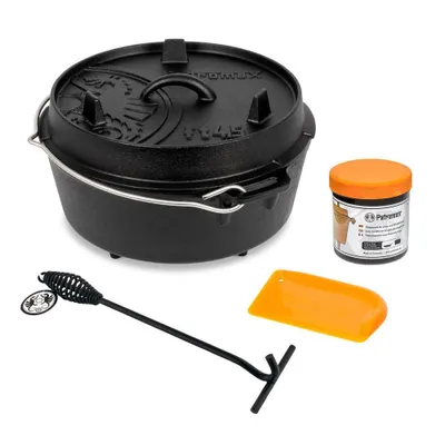 Produktbild von Petromax Dutch Oven Set ft4.5 Feuerofen Einsteiger Set 4Liter