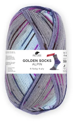 Produktbild von Pro Lana Golden Socks ALPIN STRETCH 100 g 4-fach Sockenwolle 400 m  Farbe 469.03