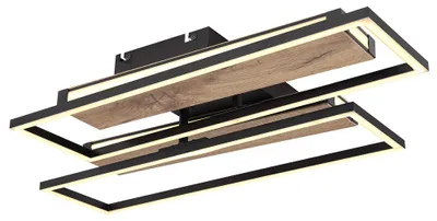 Produktbild von LED Deckenleuchte, Metall, schwarz, Memoryfunktion, drehbar, L 60 cm