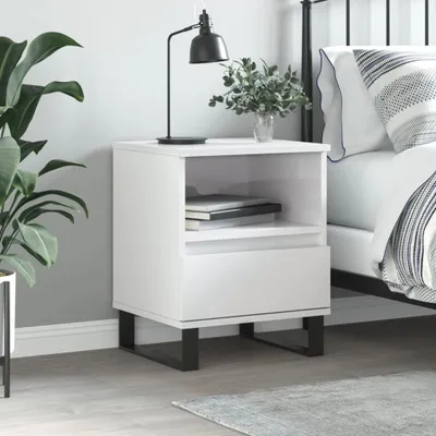Zdjęcie produktu dla VidaXL 830640, Biały, Metal, Drewno, 400 mm, 350 mm, 500 mm, 1 szt.