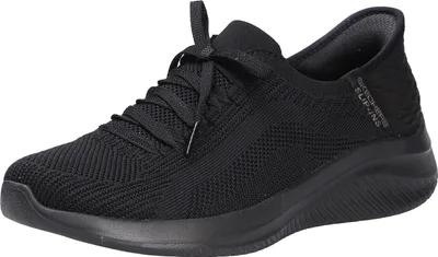 Produktbild von Skechers Damen Sneaker Ultra Flex 3.0 Slip-Ins Brillant Schwarz aus Textil-Synthetik-Mix mit Air Cooled Memory Foam und maschinenwaschbar, für Sport & Alltag, Art.-Nr. 149710-BBK