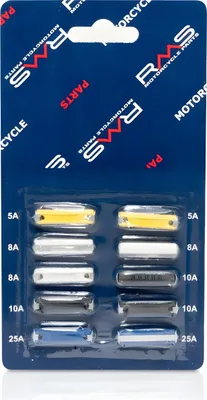 Produktbild von RMS Set Sicherungen (10 Stk.) kompatibel mit vielen Vespa Modellen / Keramik Sicherung